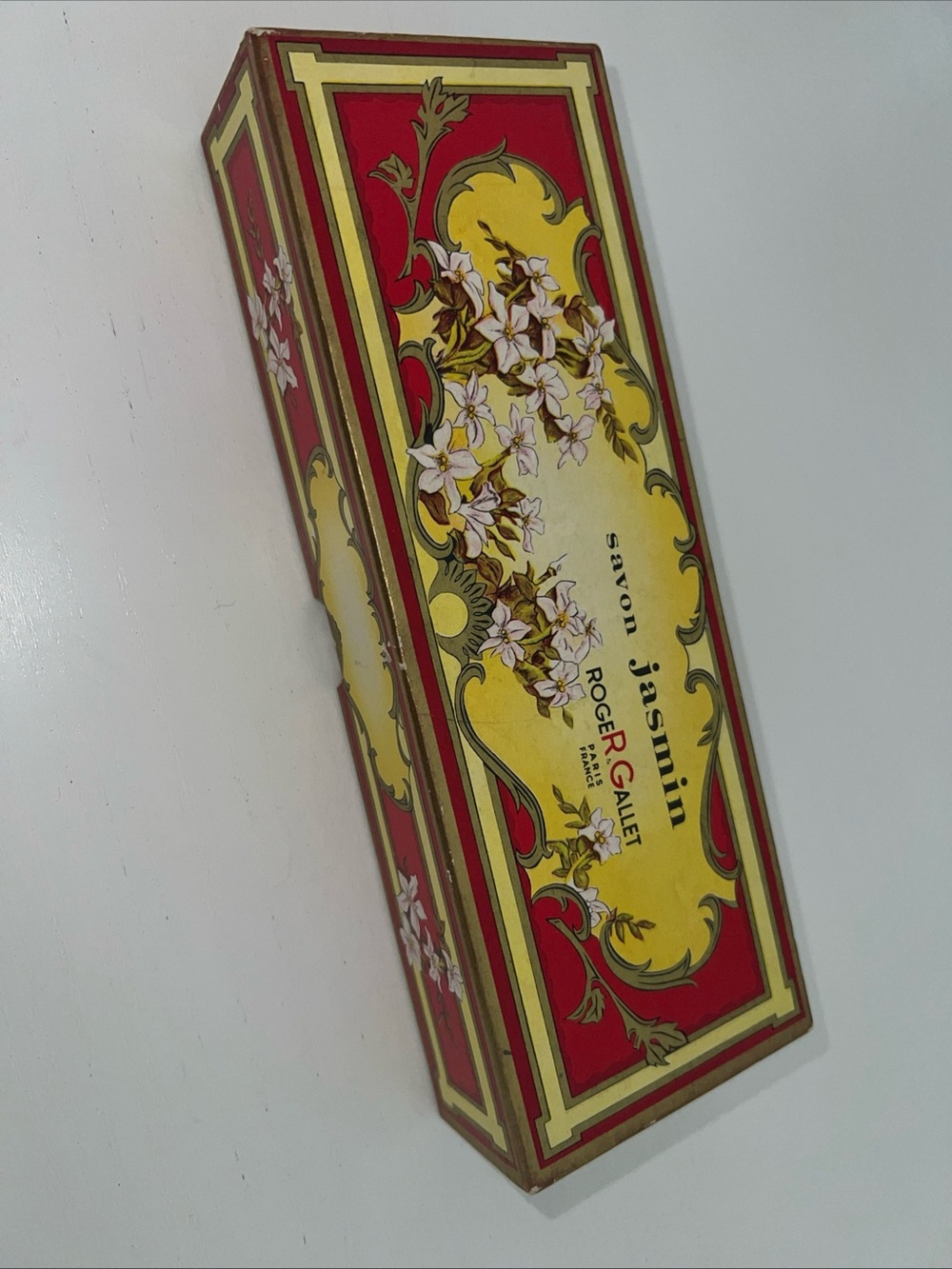 Roger & Gallet Savon Jasmin Decorative Soap Box Original Vintage Box No Barcode